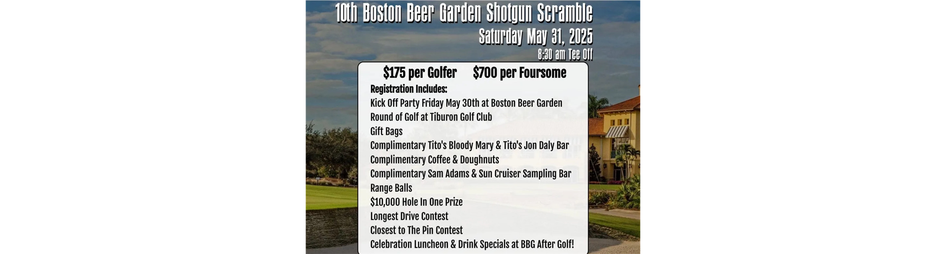 10TH BBG SHOTGUN SCRAMBLE!
